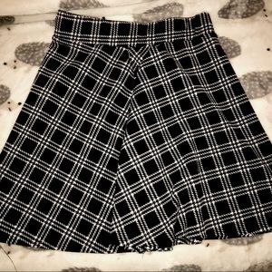 Black & White Emo Goth Skater Skirt Size XS-S